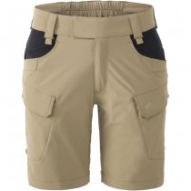 Helikon Women's OTS Outdoor Tactical Shorts 8.5 - Taiga Green / Black - XS