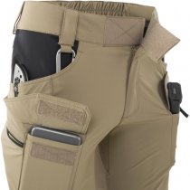 Helikon Women's OTS Outdoor Tactical Shorts 8.5 - Khaki / Black - XS