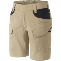 Helikon Women's OTS Outdoor Tactical Shorts 8.5 - Khaki / Black