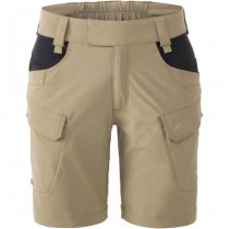 Helikon Women's OTS Outdoor Tactical Shorts 8.5 - Black / Shadow Grey - M