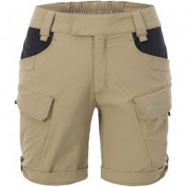 Helikon Women's OTS Outdoor Tactical Shorts 8.5 - Black / Shadow Grey - 2XL