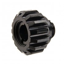 CowCow A02 Stainless Steel Silencer Adapter 11mm CW to 14mm CCW - Black