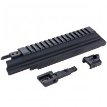 C&C Tac Marui AKM Dog Leg Rail Top Cover Gen 3 Krinkov AK Style - Black