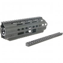Angry Gun L85A3 ICS AEG Conversion Kit Rail System Top Rail Gas Block & Gas Piston - Black