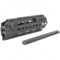 Angry Gun L85A3 ICS AEG Conversion Kit Rail System Top Rail Gas Block & Gas Piston - Black