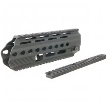 Angry Gun L85A3 ICS AEG Conversion Kit Rail System Top Rail Gas Block & Gas Piston - Black