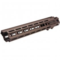 Angry Gun Marui NGRS / KWA / VFC HK417 GEI M-LOK Handguard 14.5 Inch - Dark Earth