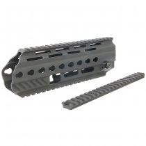 Angry Gun WE L85A3 GBBR Conversion Kit Rail System Top Rail Gas Block & Gas Piston - Black