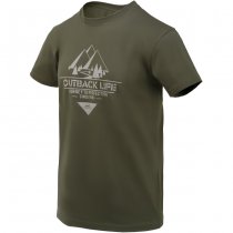 Helikon T-Shirt Outback Life - Taiga Green - 3XL