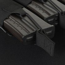 M-Tac Elastic Triple Magazine Pouch Elite Laser Cut - Black
