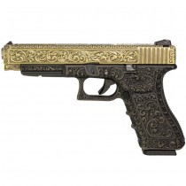 WE G34 Carved Pattern Gas Blow Back Pistol