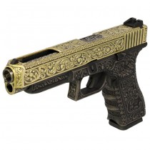 WE G34 Carved Pattern Gas Pistol - Bronze 3