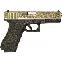 WE G17 Carved Pattern Gas Pistol - Bronze 1