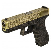 WE G17 Carved Pattern Gas Pistol - Bronze 3